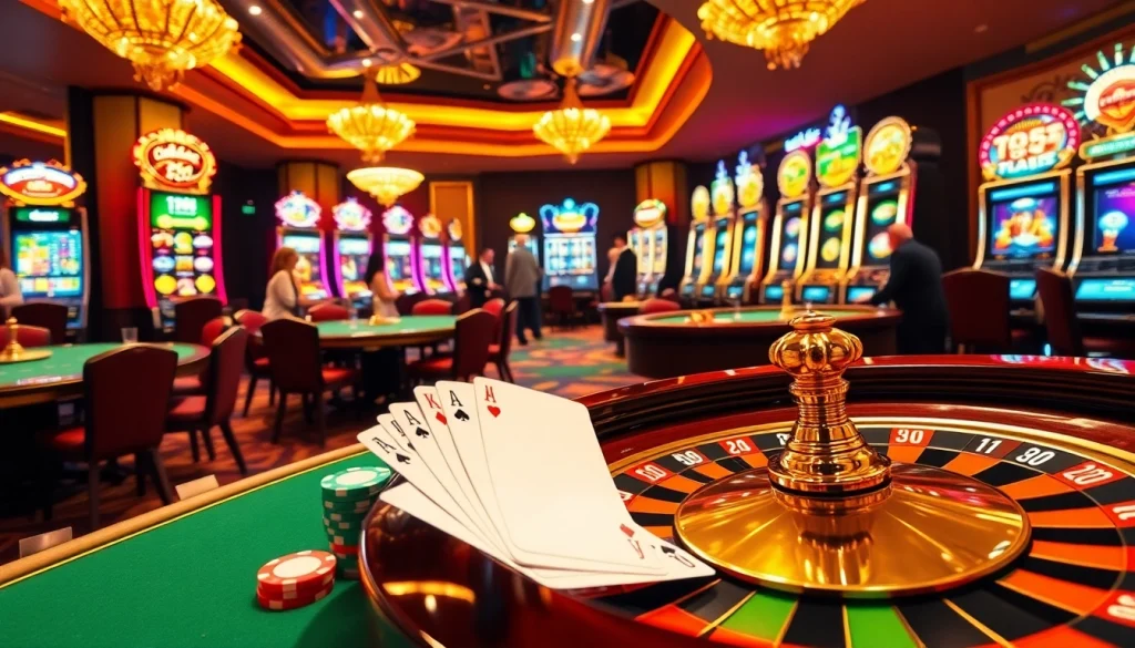 Experience the excitement of QQ88 com with vibrant casino tables and thrilling slot machines.