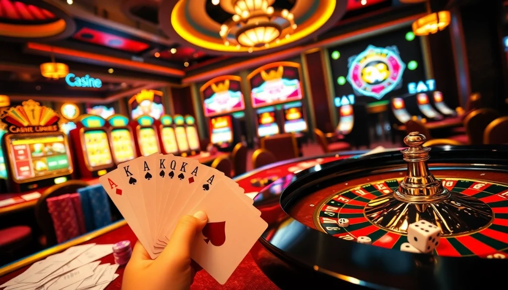 Experience the thrill at https://qq88.to/ with players enjoying poker, roulette, and more in an exciting casino atmosphere.