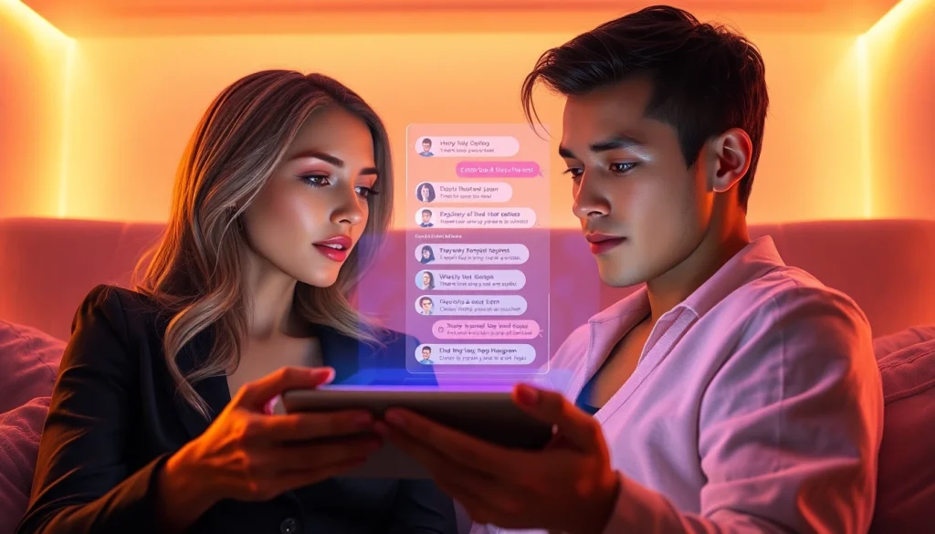 Experience AI chat porn with a lifelike chatbot conversation in a warm, intimate setting.