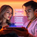 Experience AI chat porn with a lifelike chatbot conversation in a warm, intimate setting.